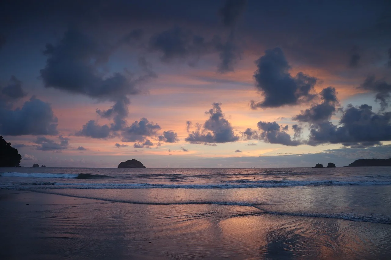 Illustrative surf and coastal scenery